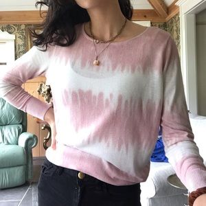 Pink tie dye sweater